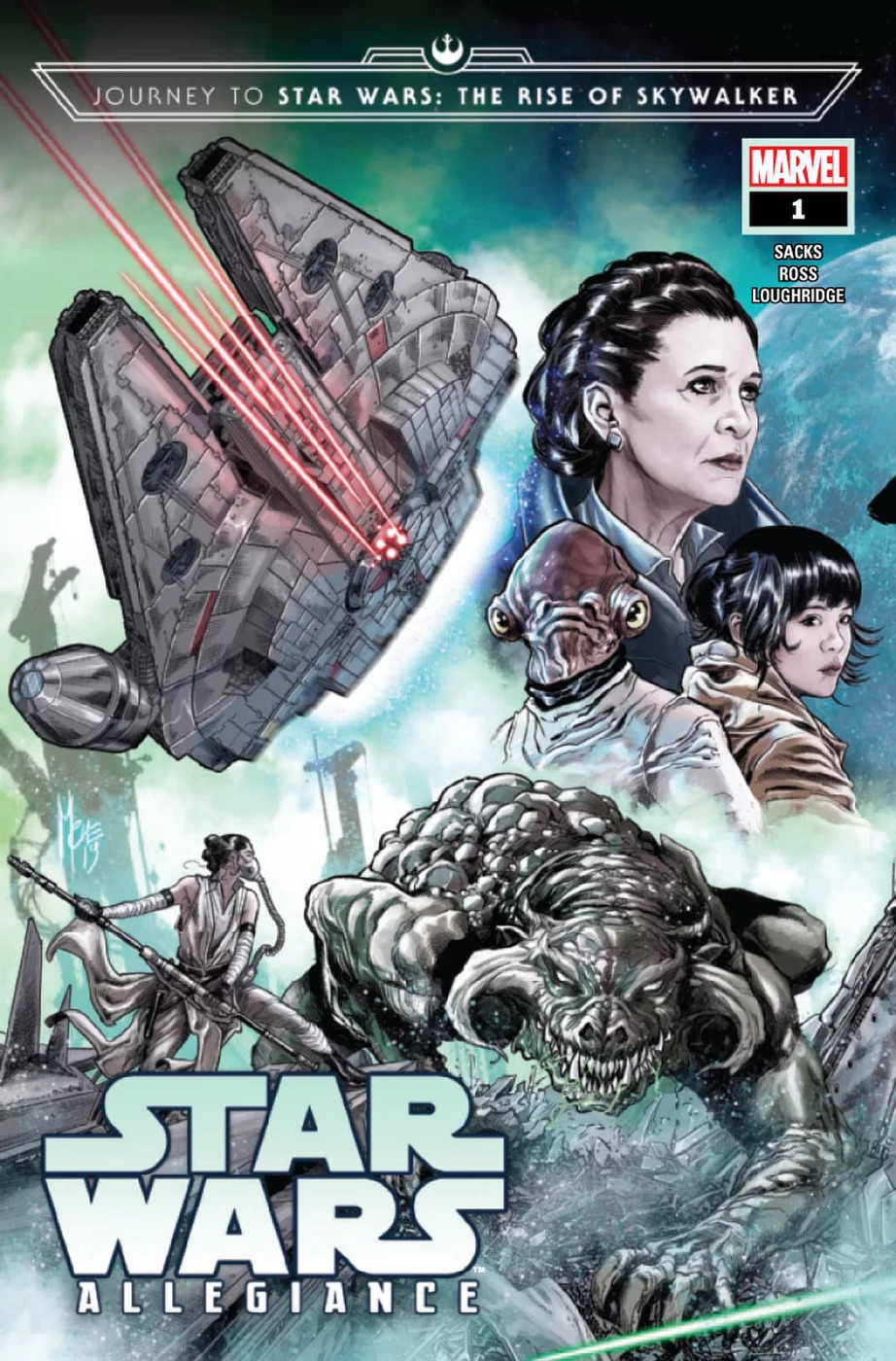 Journey To Star Wars: The Rise of Skywalker - Allegiance #1, copertina di Marco Checchetto