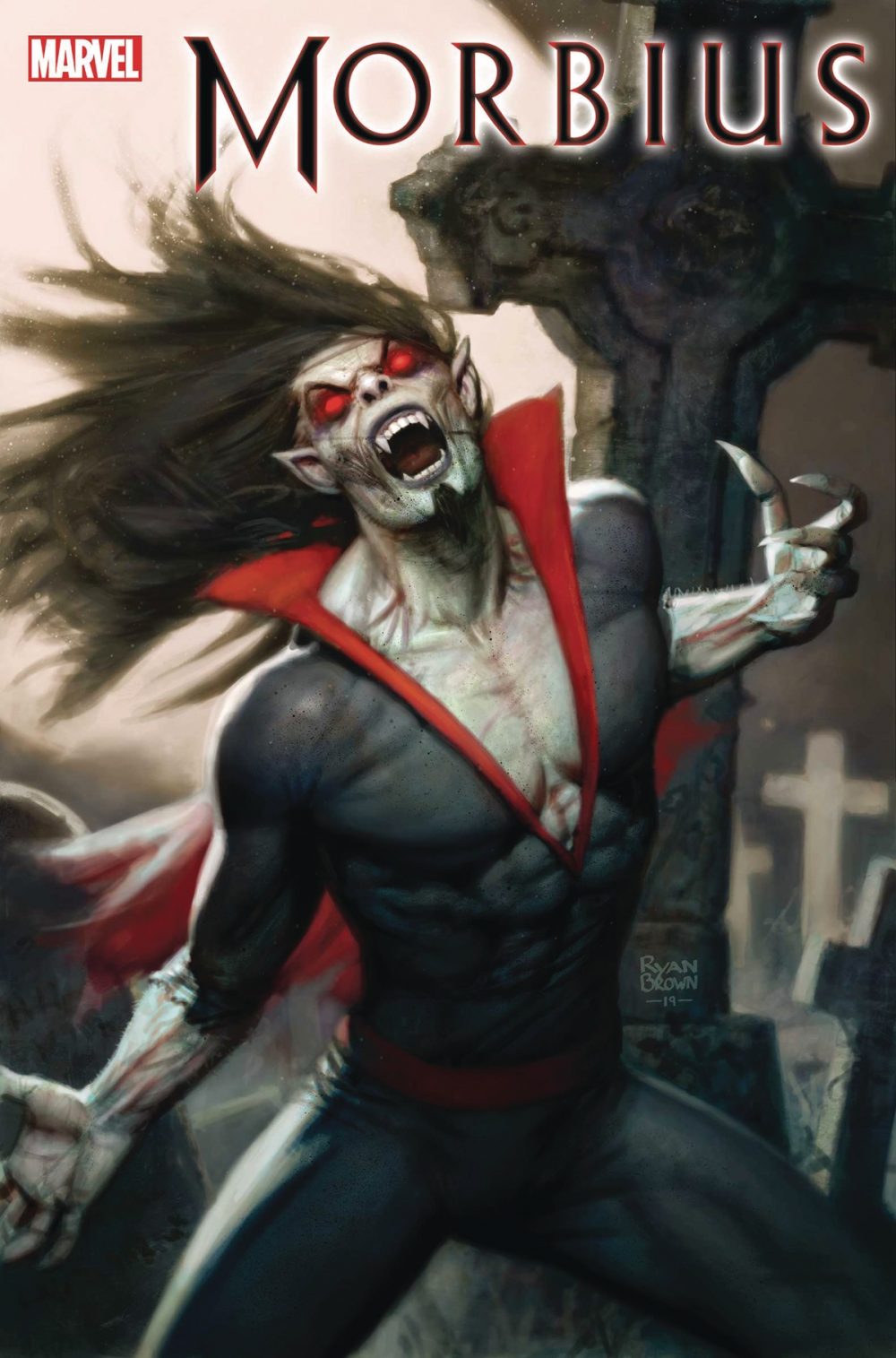 Morbius #1, copertina di Ryan Brown