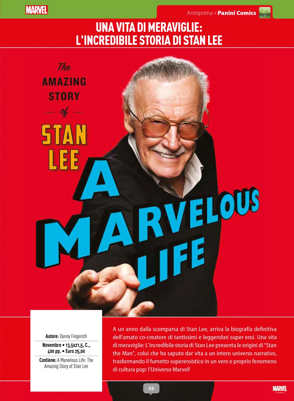 Una vita di meraviglie: L'incredibile storia di Stan Lee su Anteprima