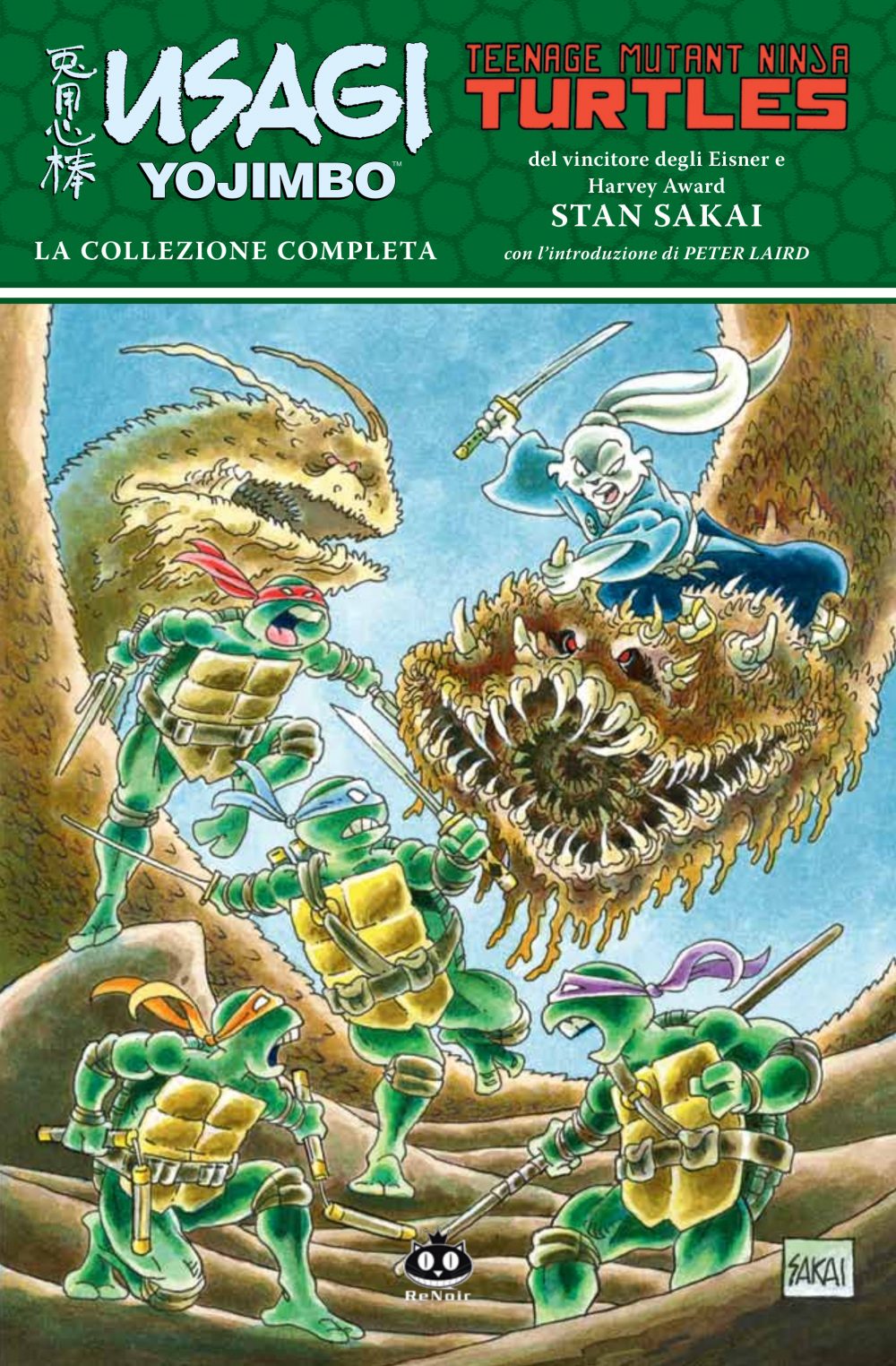 Usagi Yojimbo/Teenage Mutant Ninja Turtles - La collezione completa, copertina di Stan Sakai