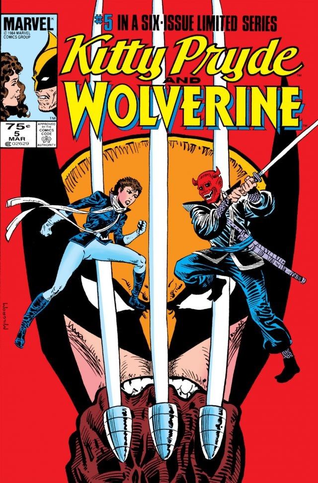 Kitty Pryde and Wolverine #5, copertina di Al Milgrom