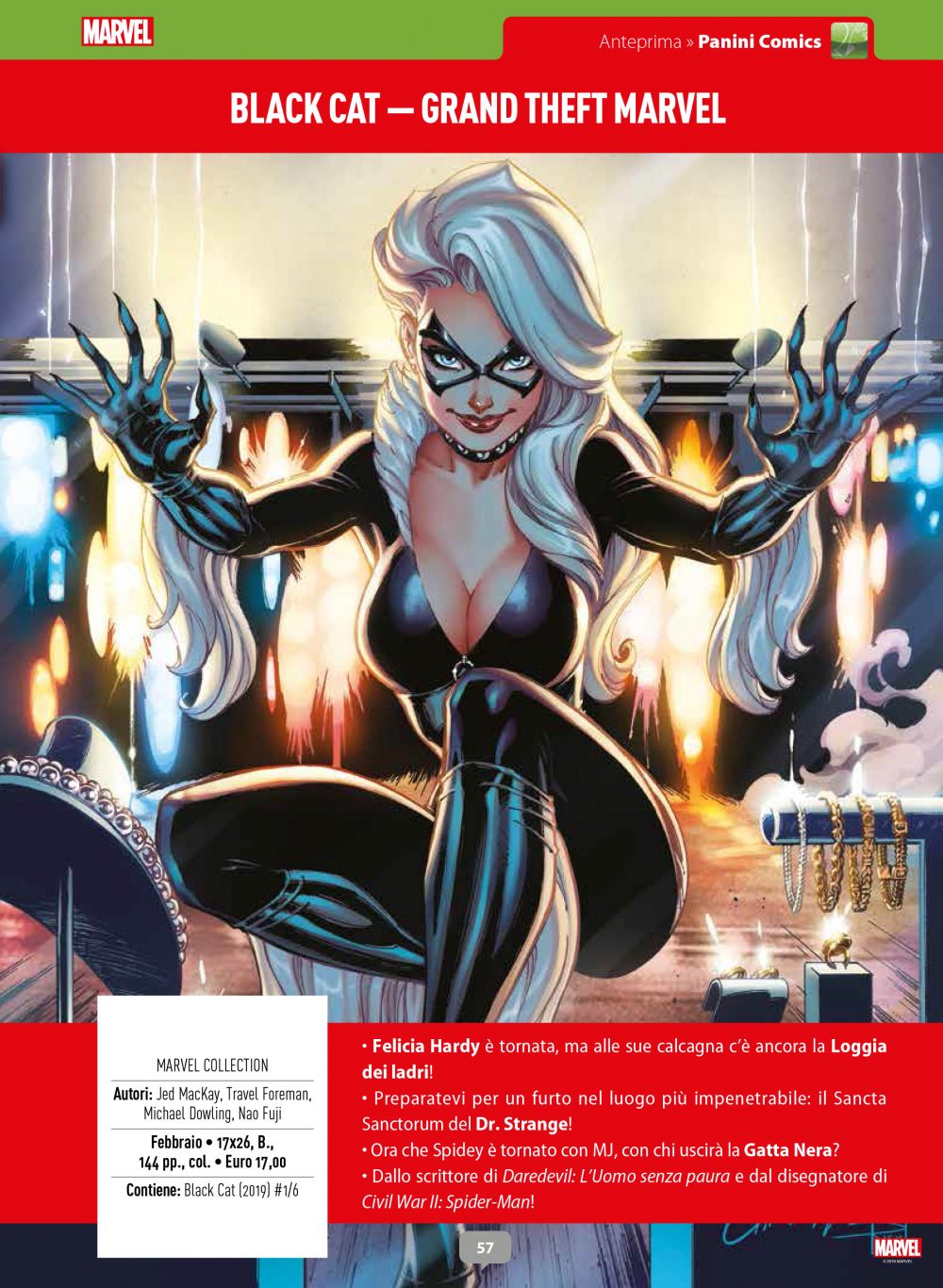 Black Cat vol. 1: Grand Theft Marvel su Anteprima