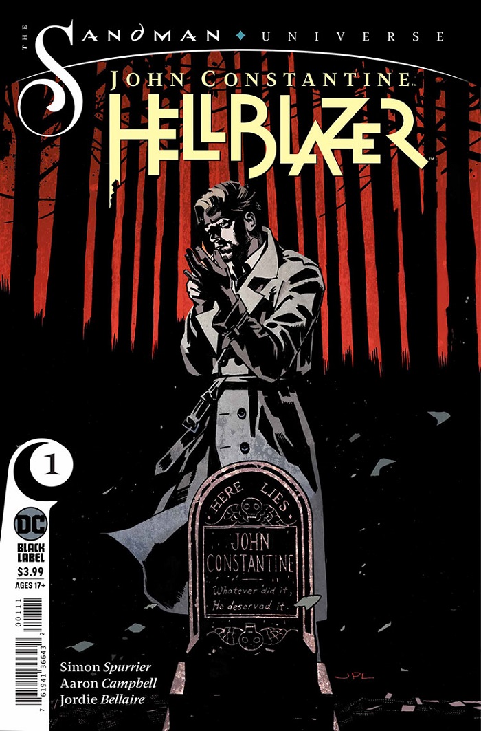 John Constantine: Hellblazer #1, copertina di Aaron Campbell