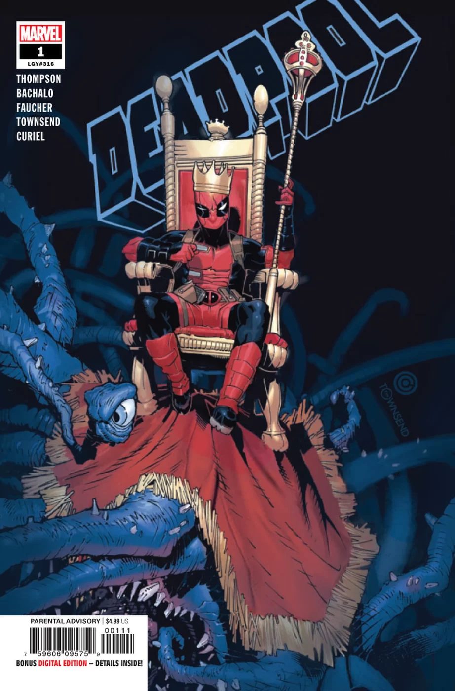 Deadpool #1, copertina di Chris Bachalo