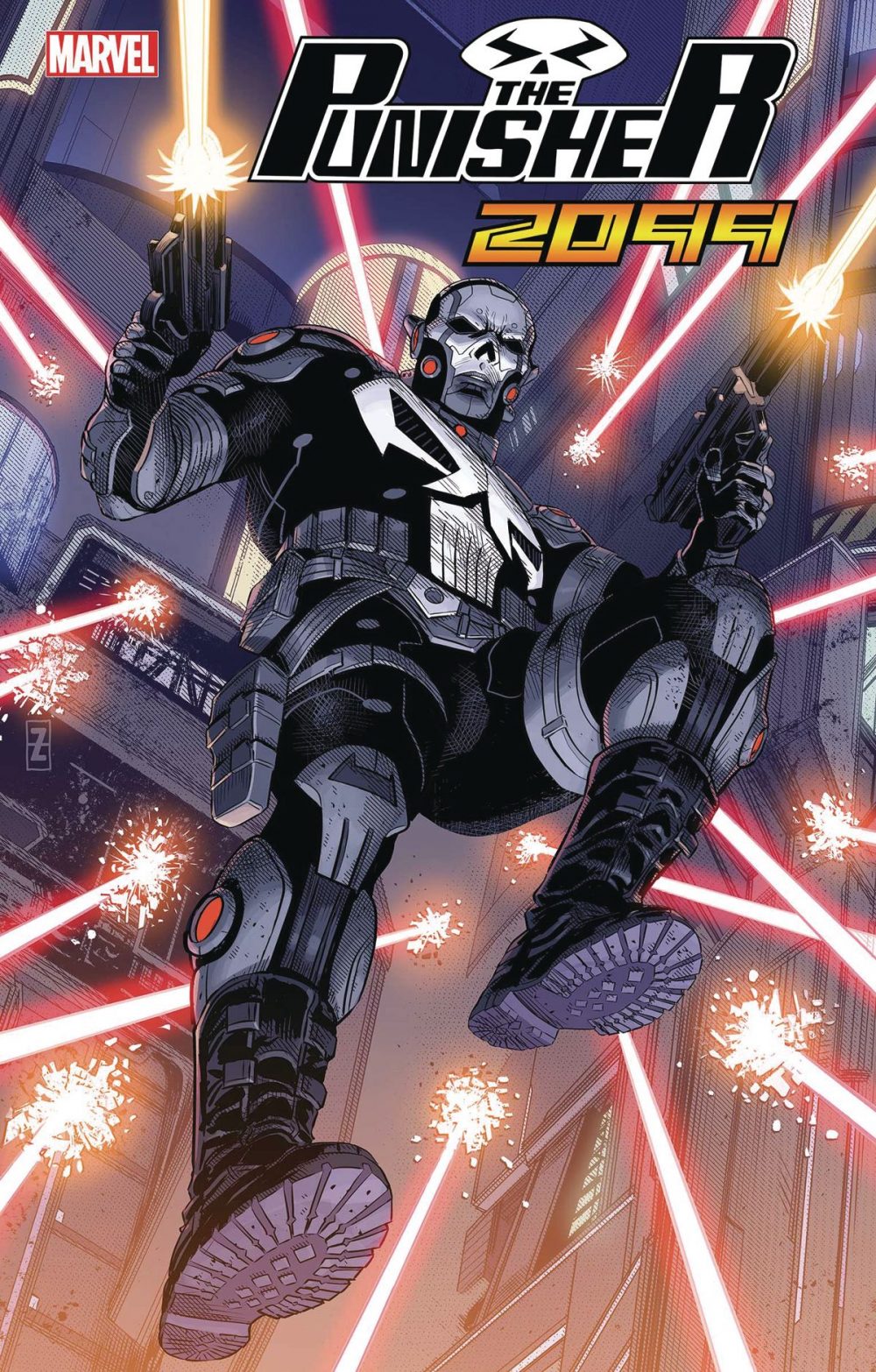 Punisher 2099 #1, copertina di Patch Zircher