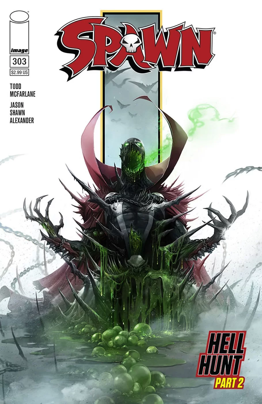 Spawn #303, copertina di Francesco Mattina