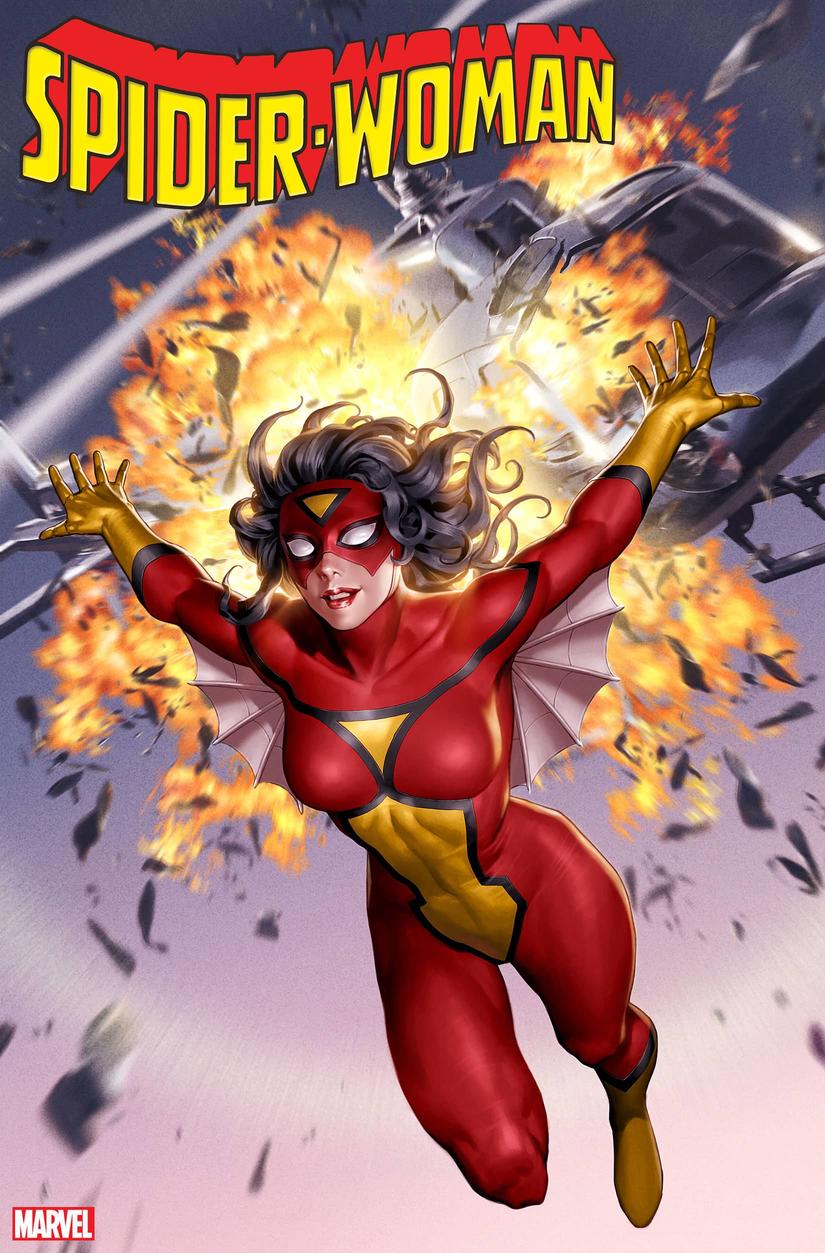 Spider-Woman #1, copertina di Junggeun Yoon 