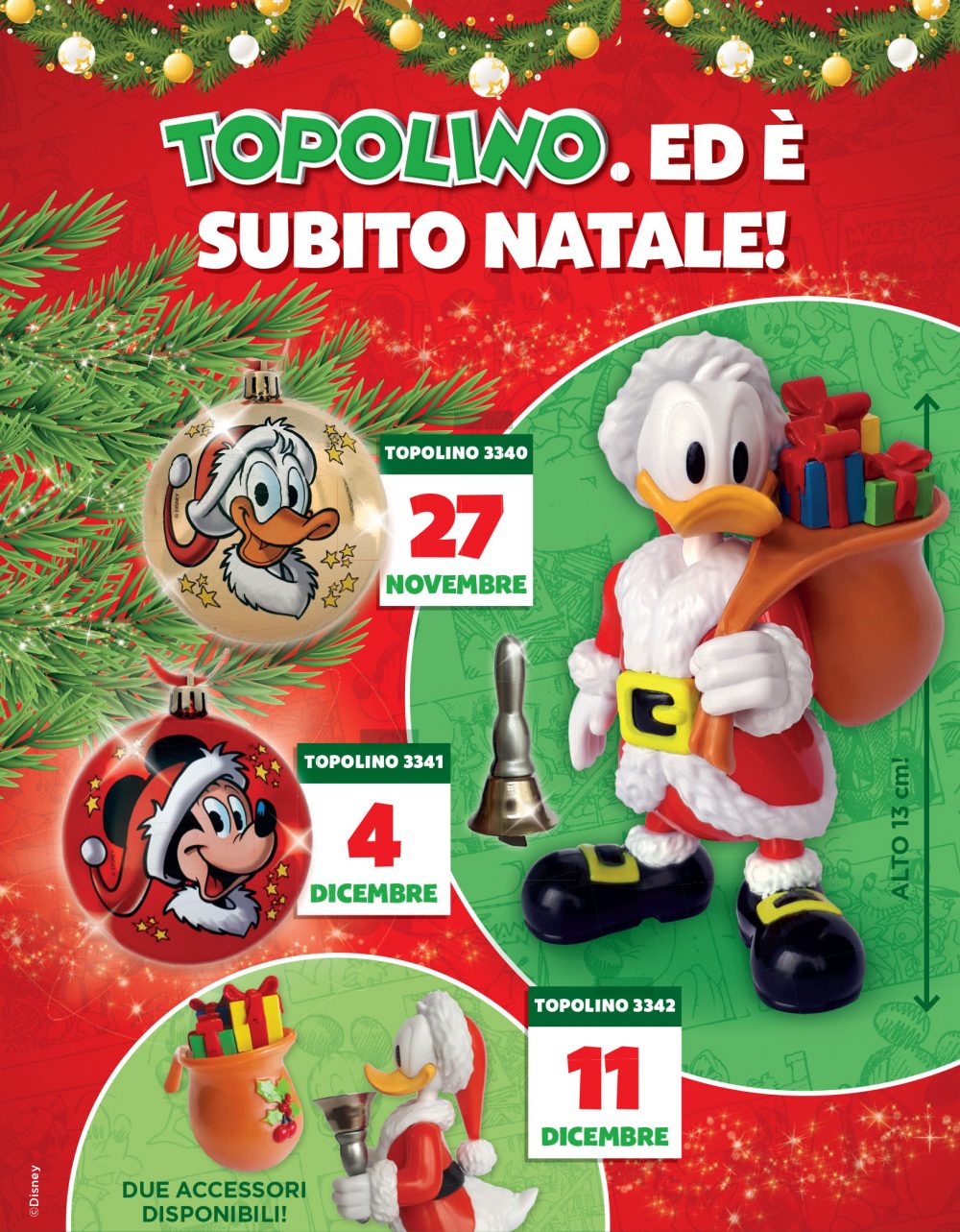 Topolino: gli allegati di Natale 2019