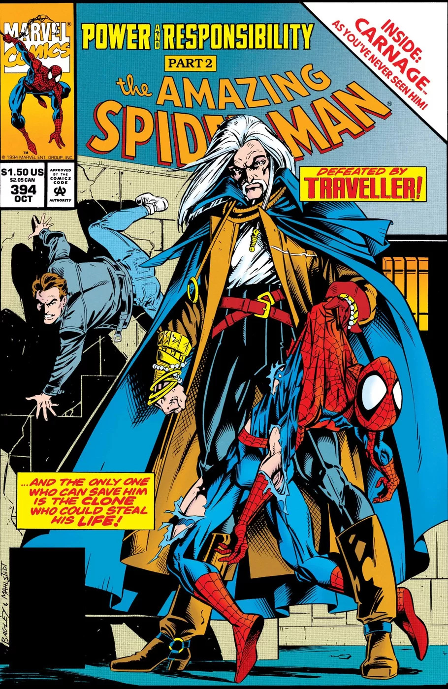 Amazing Spider-Man #394, copertina di Mark Bagley