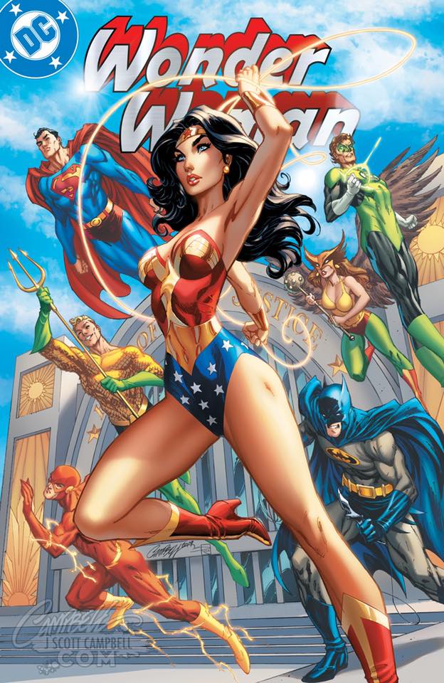 Wonder Woman #750, variant cover di J. Scott Campbell