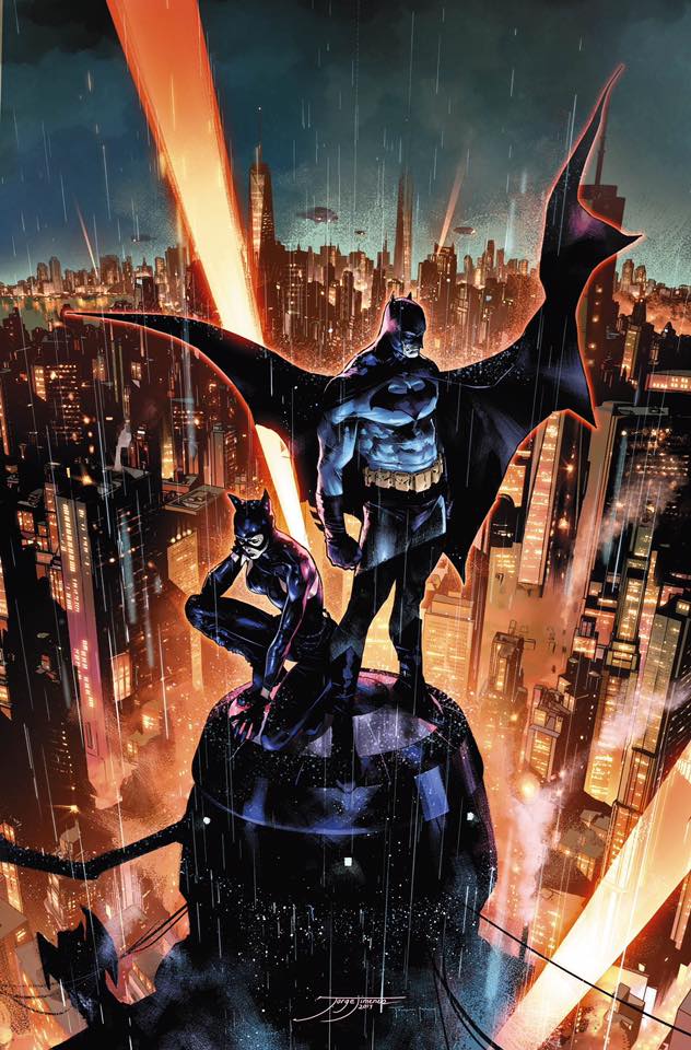 Batman e Catwoman, illustrazione di Jorge Jimenez