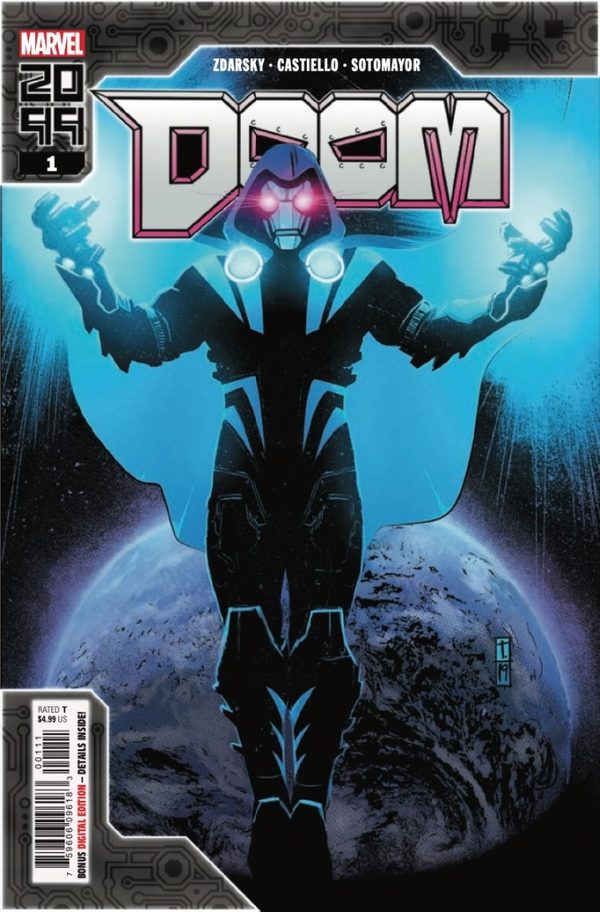 Doom 2099 #1, copertina di Tomm Cooker