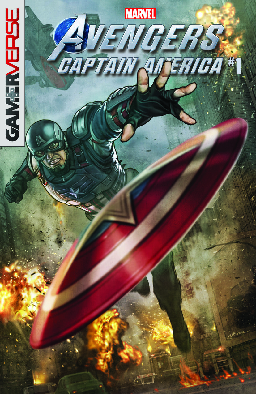 Marvel's Avengers: Captain America #1, copertina di Stonehouse