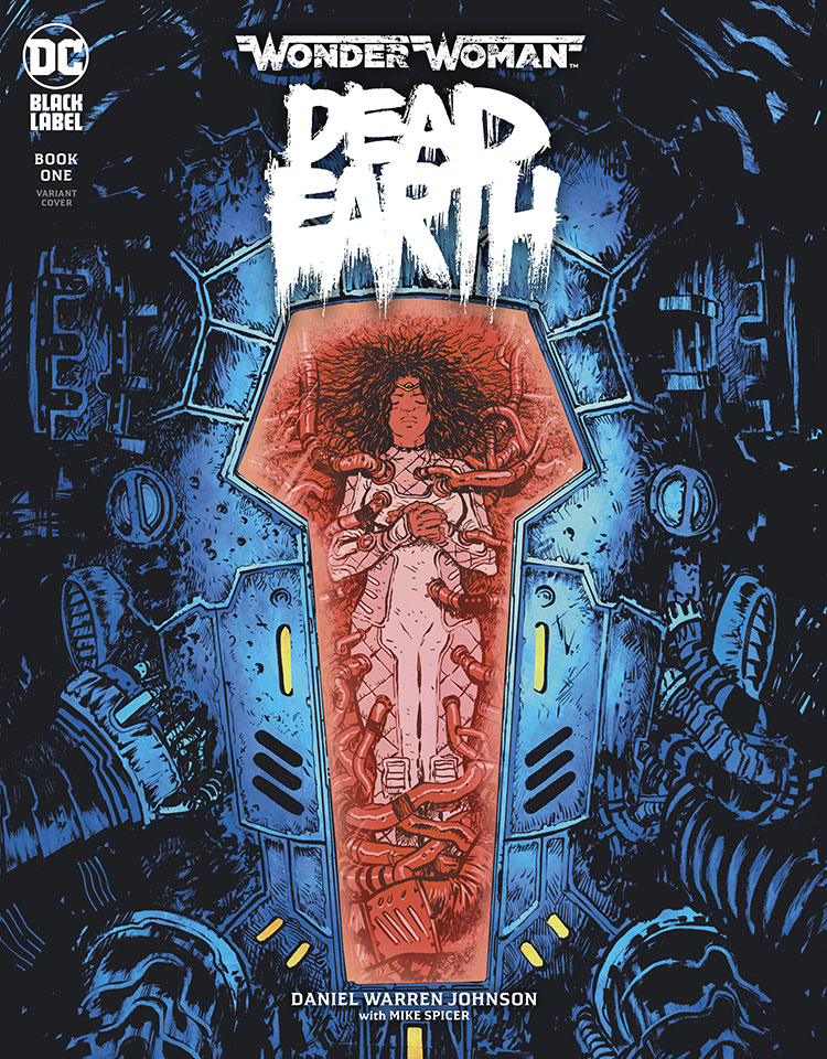 Wonder Woman: Dead Earth #1, variant cover di Daniel Warren Johnson