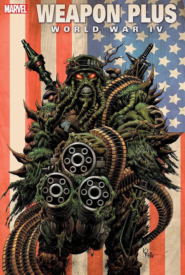 Weapon Plus: World War IV #1, copertina di Kyle Hotz
