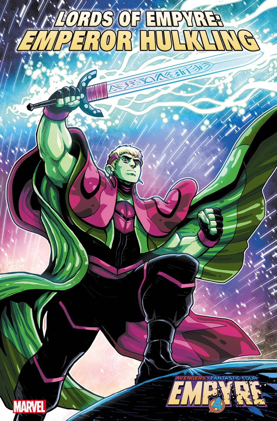 Lords of Empyre: Emperor Hulkling #1, copertina di Pat Gleason