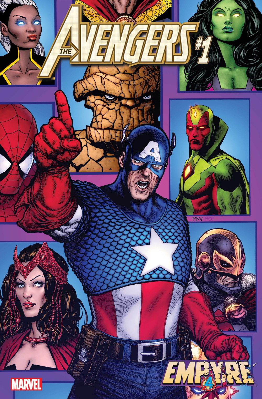 Avengers: Empyre #1, copertina di Steve McNiven