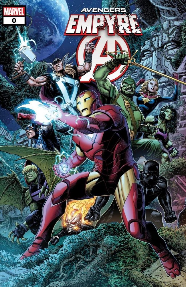 Empyre: Avengers #0, copertina di Jim Cheung