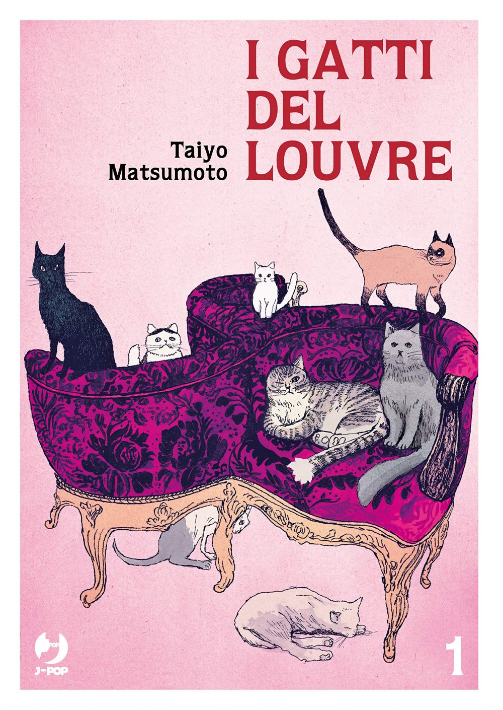 I gatti del Louvre 1, copertina di Taiyo Matsumoto