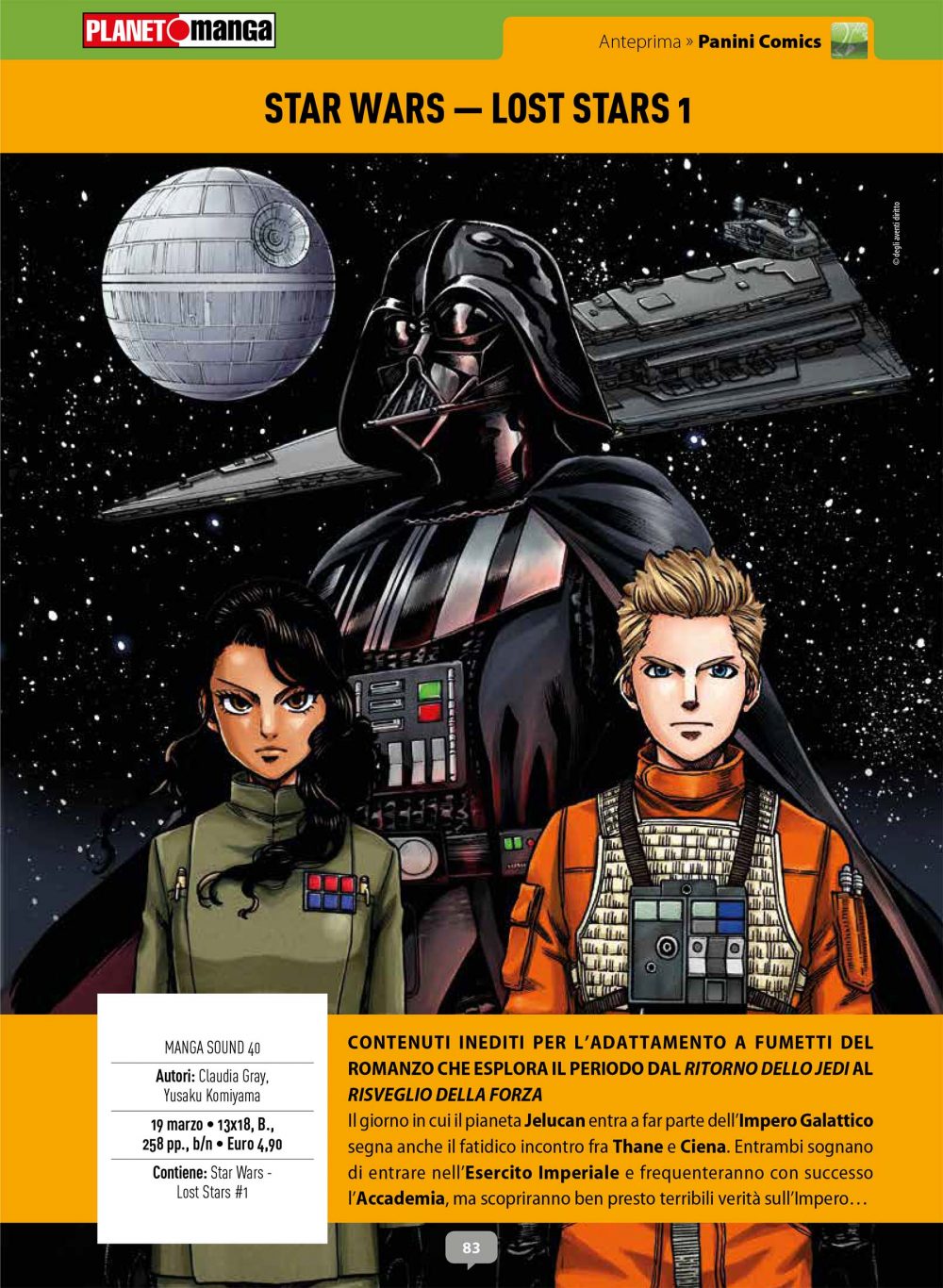 Star Wars – Lost Stars 1, su Anteprima