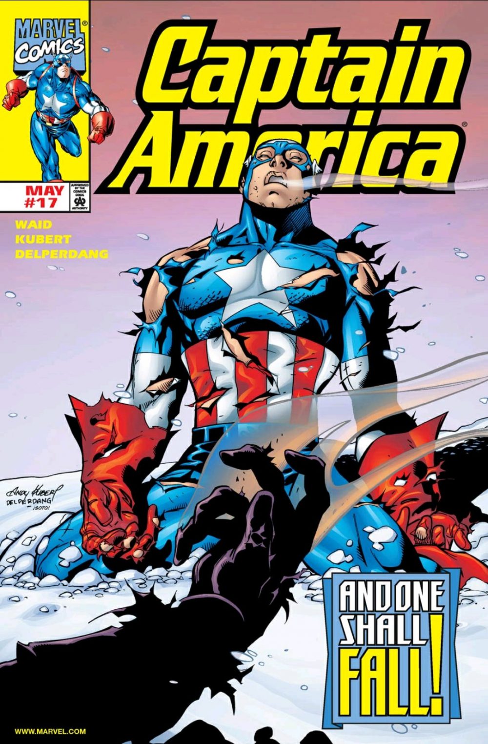 Captain America #17, copertina di Andy Kubert