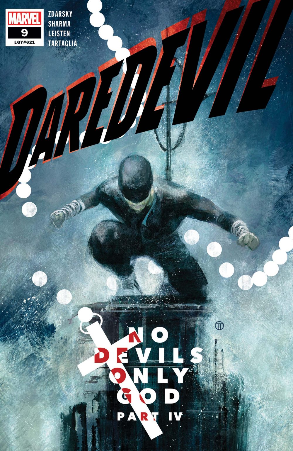 Daredevil #9, copertina di Julian Totino Tedesco