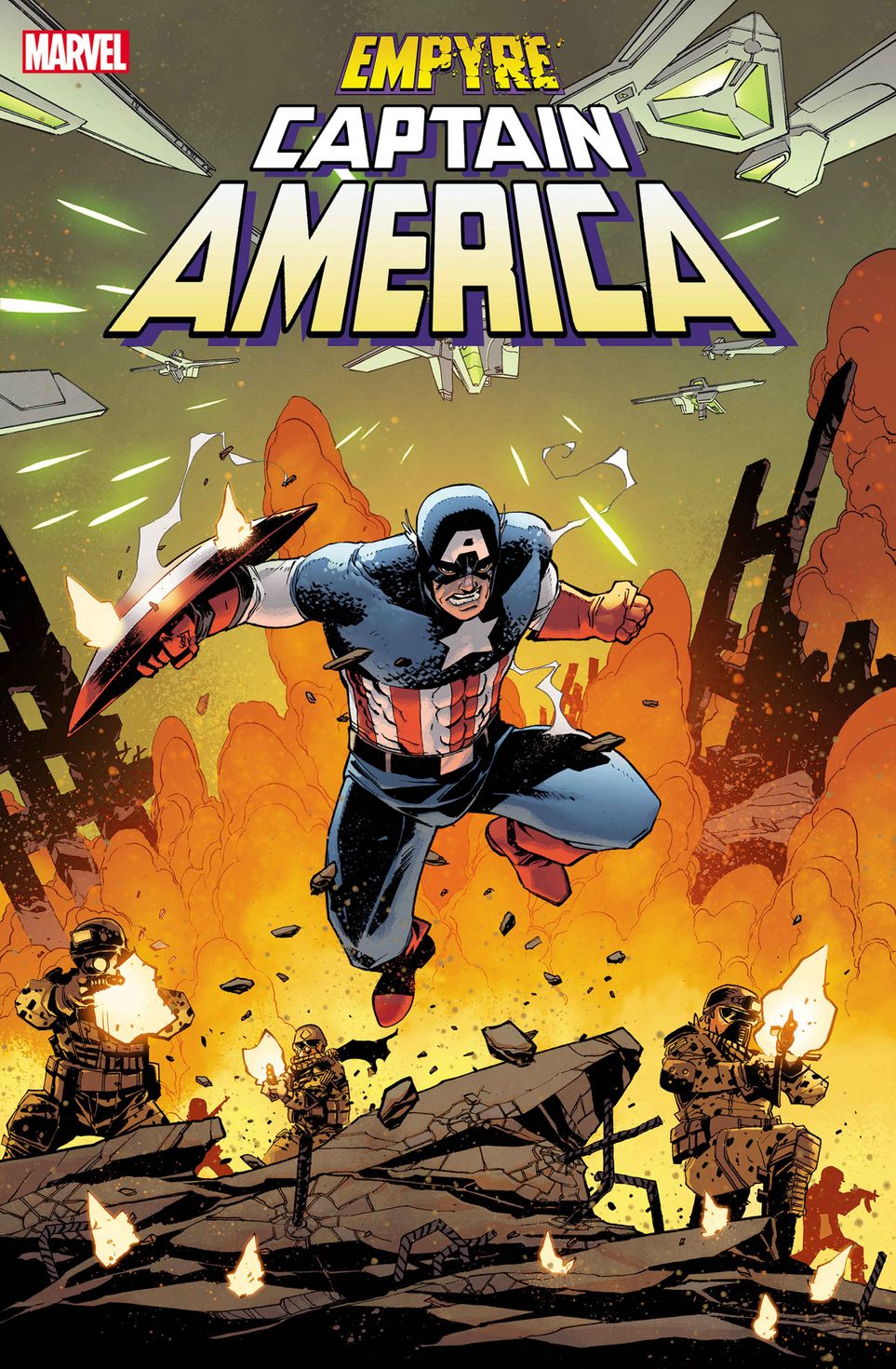 Empyre: Captain America #1, copertina di Mike Henderson