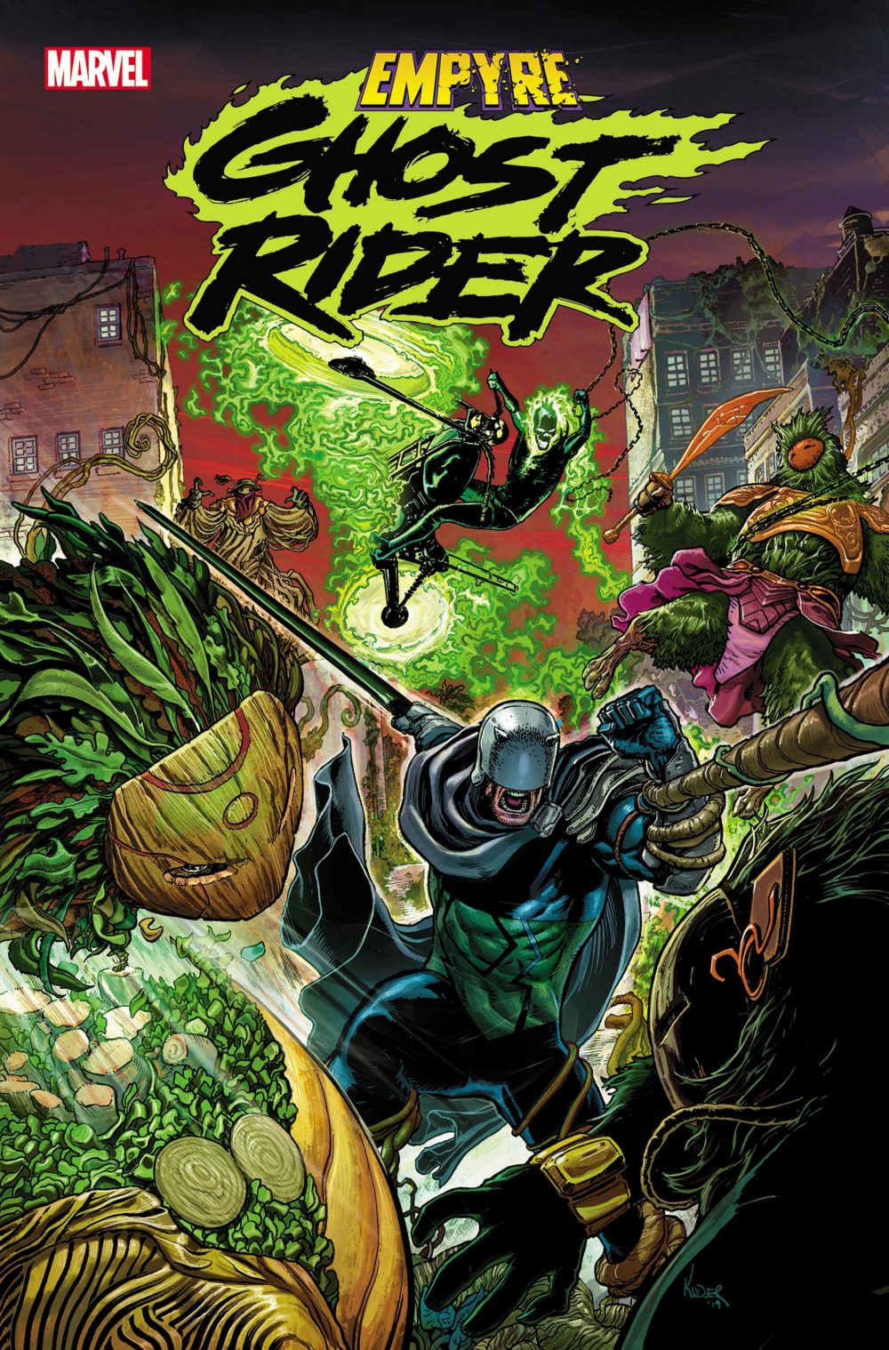 Empyre: Ghost Rider #1, copertina di Aaron Kuder