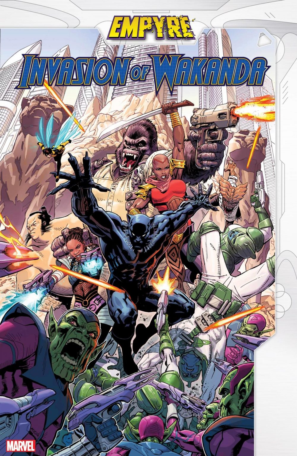 Empyre: The Invasion of Wakanda #1, copertina di Dustin Weaver