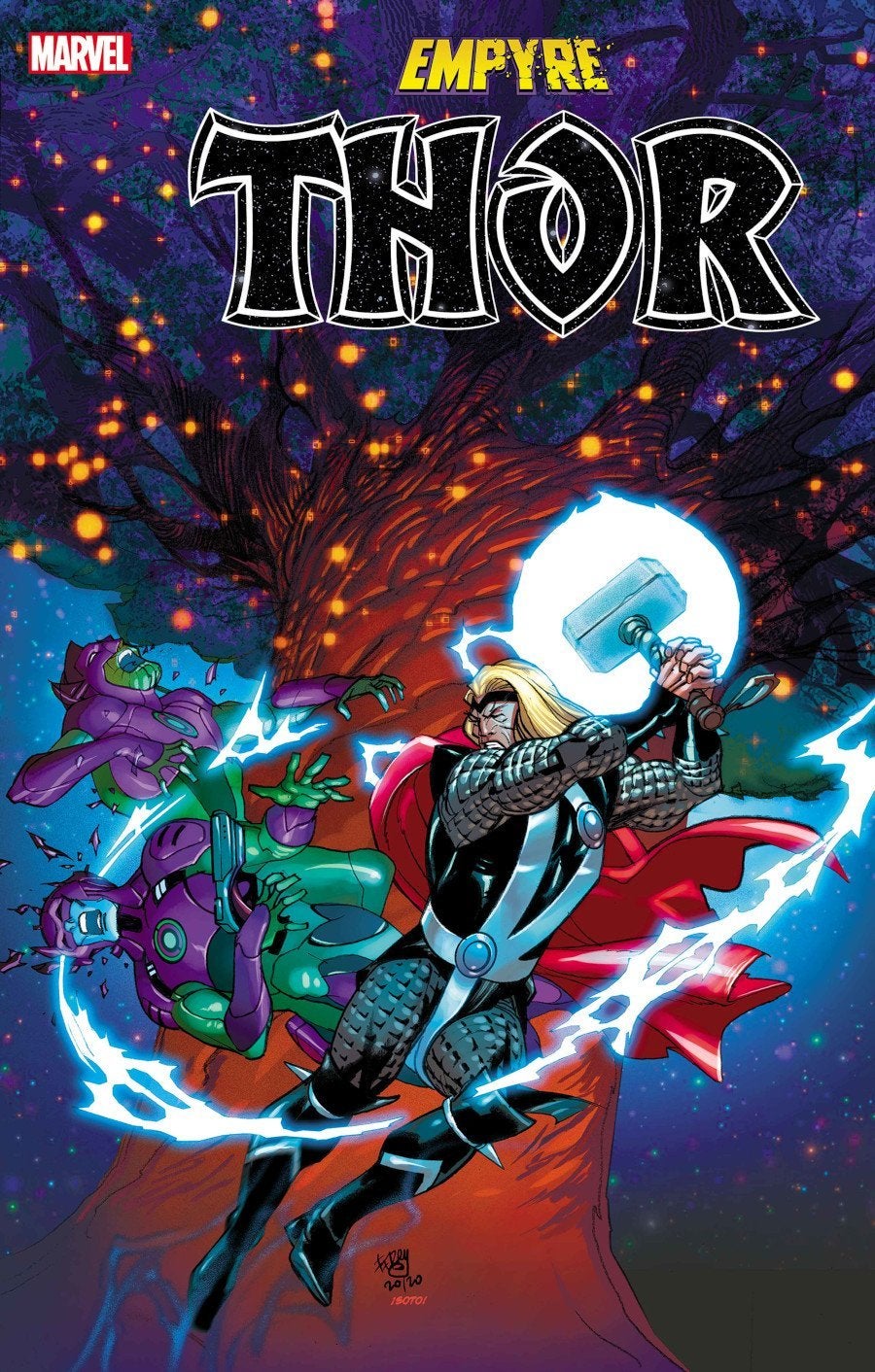 Empyre: Thor #1, copertina di Pasqual Ferry