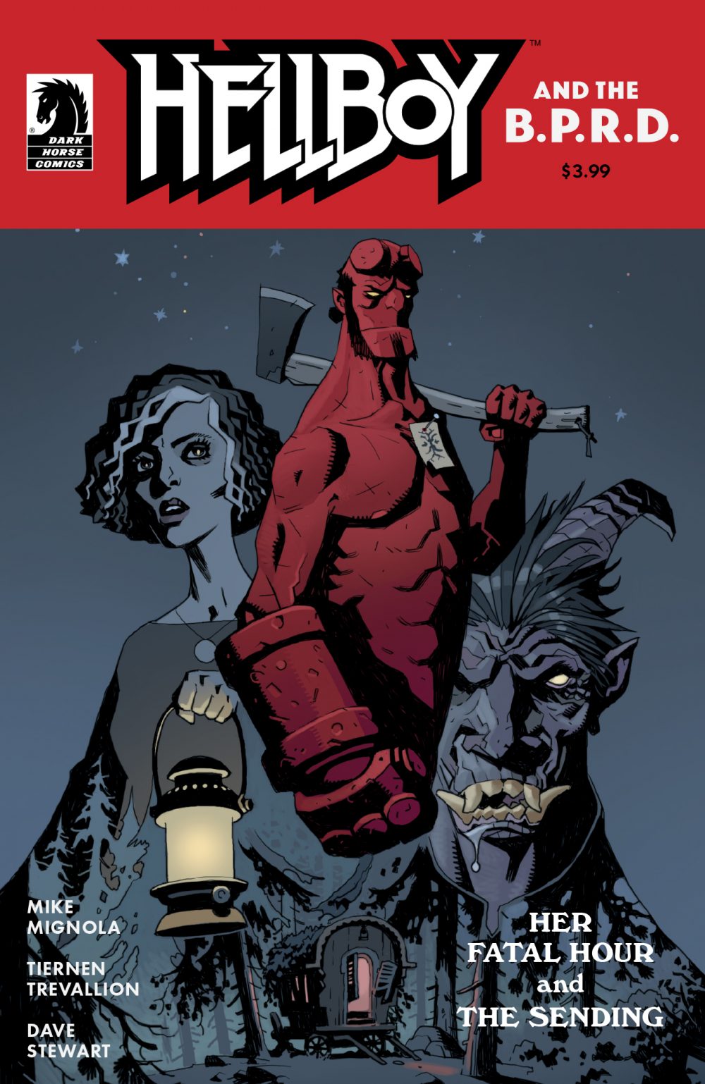 Hellboy and the B.P.R.D.: Her Fatal Hour, copertina di Mike Mignola