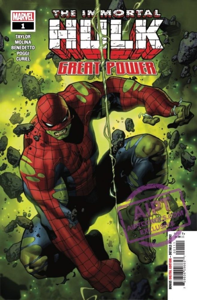 Immortal Hulk: Great Power #1, copertina di Jorge Molina