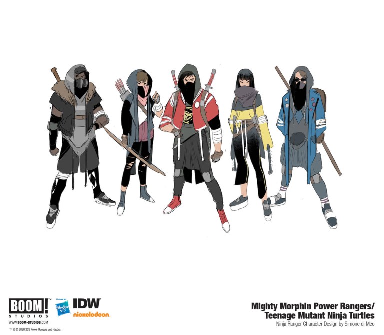 Ninja Rangers, character design di Simone Di Meo