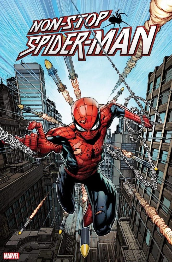 Non-Stop Spider-Man #1, copertina di David Finch