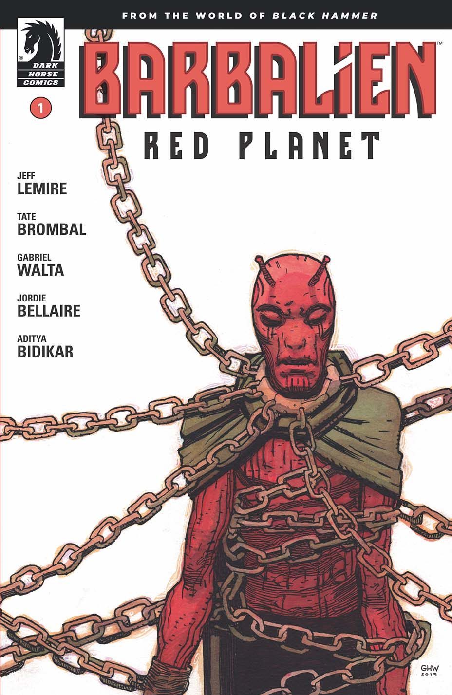 Barbalien: Red Planet #1, copertina di Gabriel Hernàndez Valta