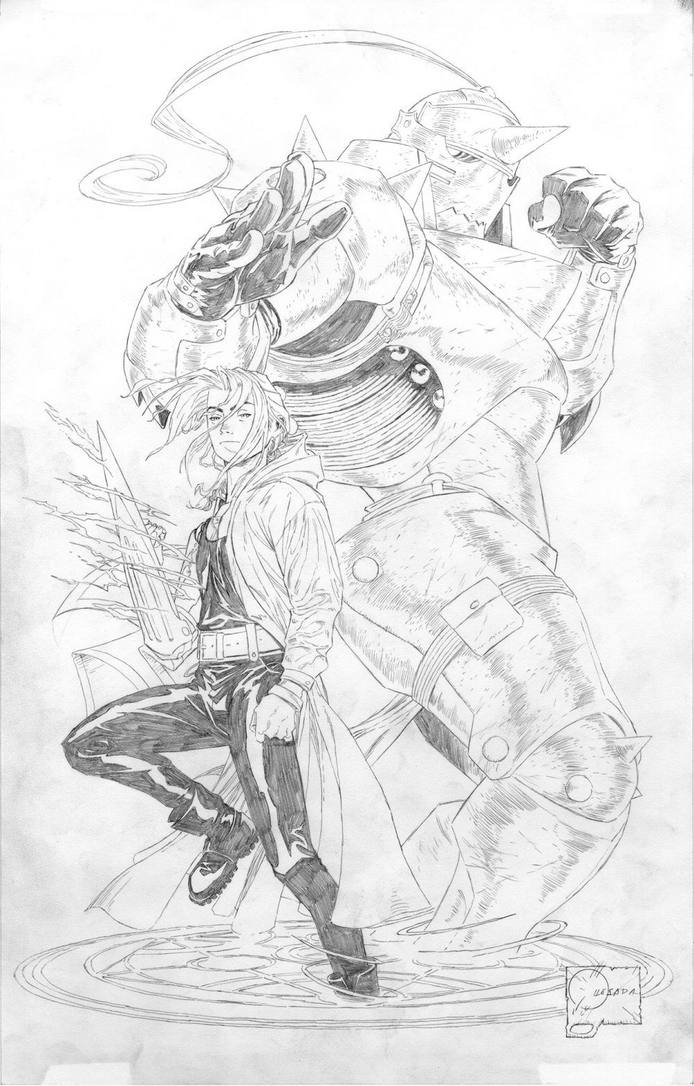 Fullmetal Alchemist, illustrazione di Joe Quesada