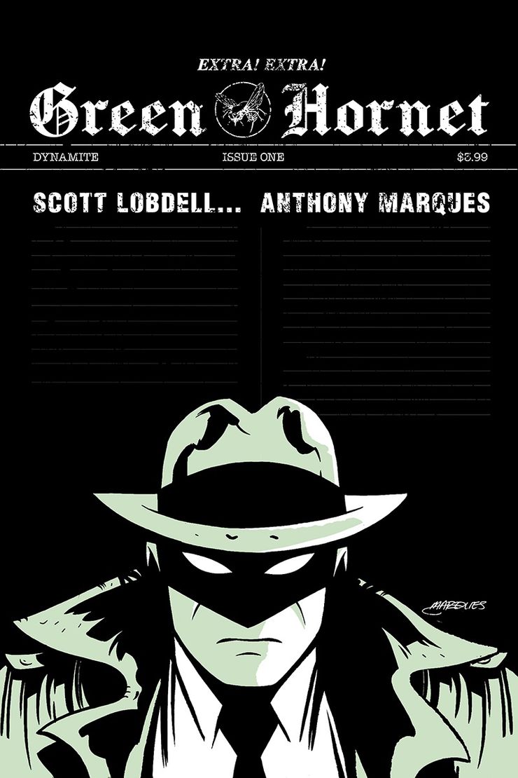 Green Hornet #1, copertina di Anthony Marques