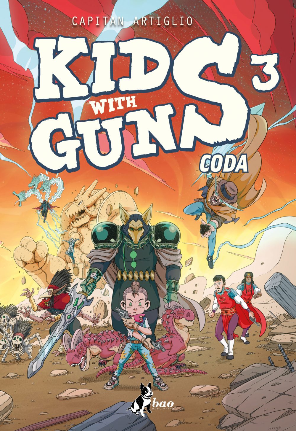 Kids With Guns vol. 3: Coda, copertina di Capitan Artiglio