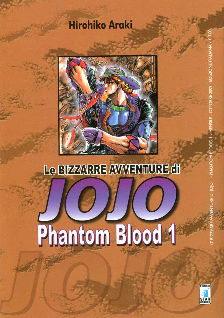 Le bizzarre avventure di JoJo - Phantom Blood 1, copertina di Hirohiko Araki