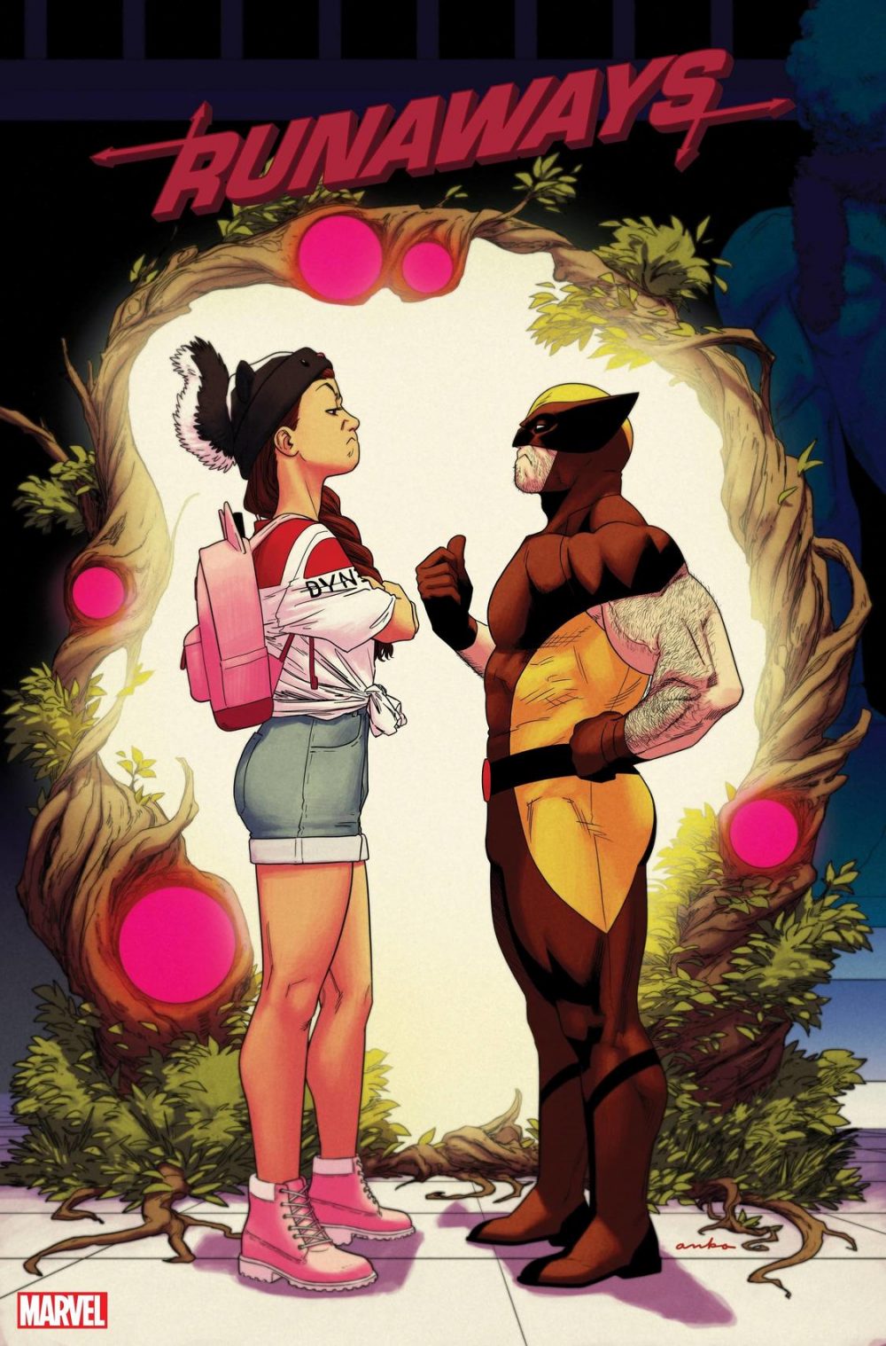 Runaways #34, copertina di Kris Anka