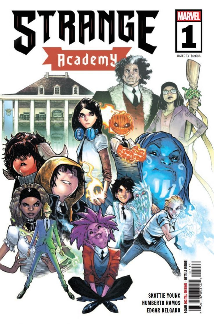 Strange Academy #1, copertina di Humberto Ramos