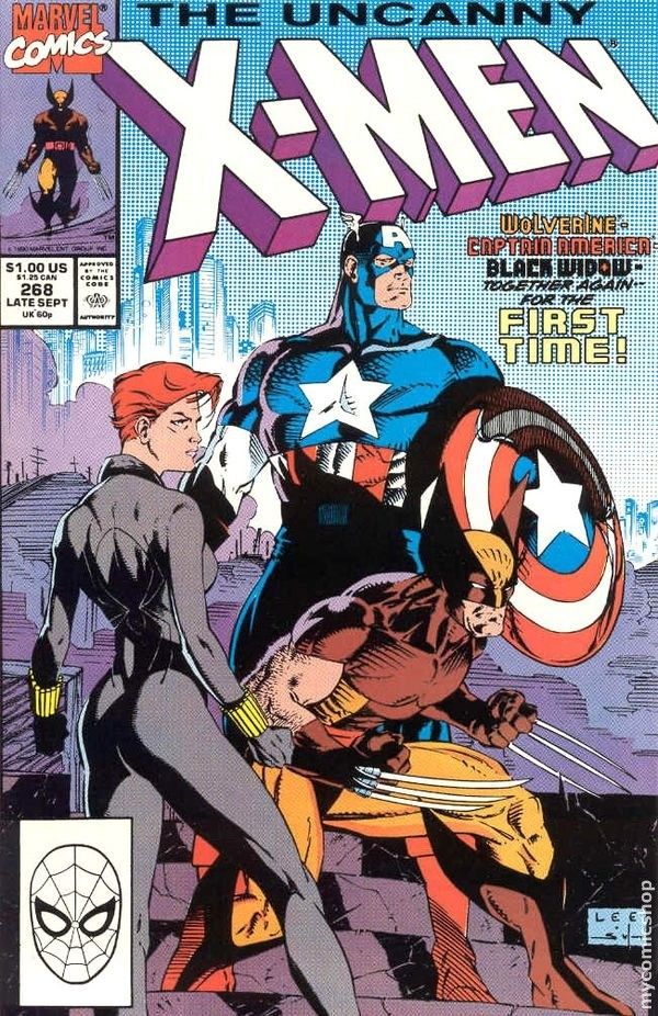 Uncanny X-Men #268, copertina di Jim Lee