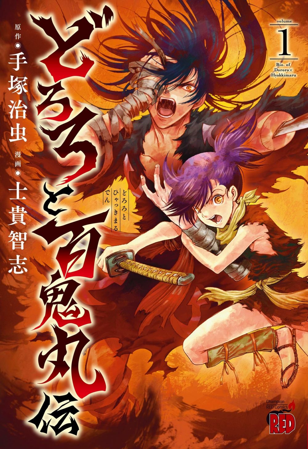 Dororo to Hyakkimaru-den 1, copertina Satoshi Shiki