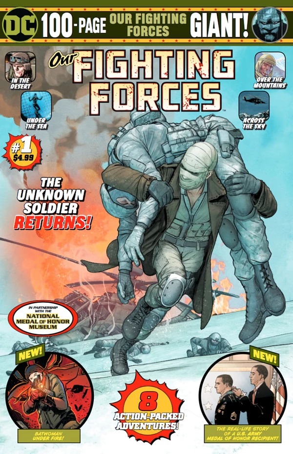 Our Fighting Forces Giant #1, copertina di Mikel Janin