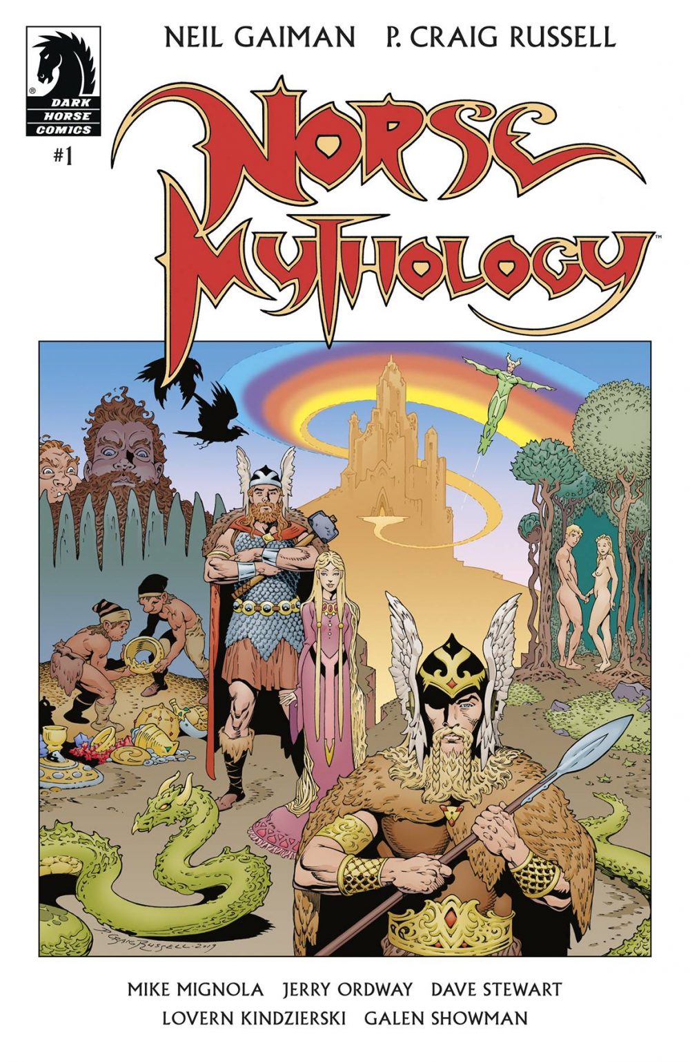 Norse Mythology #1, copertina di P. Craig Russell