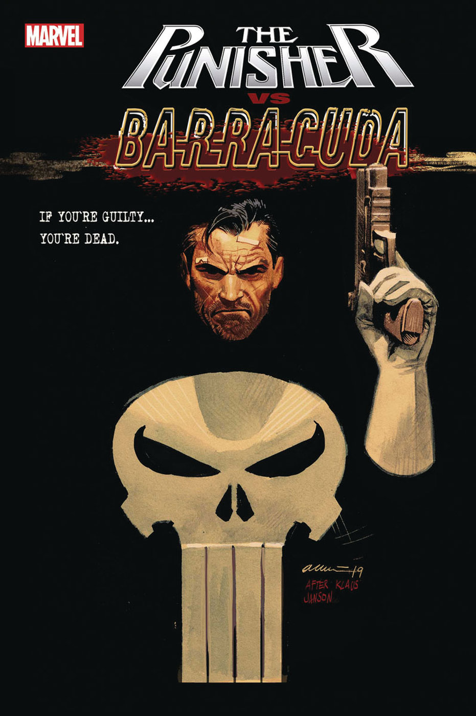 Punisher Vs. Barracuda #1, copertina variant di Daniel Acuna