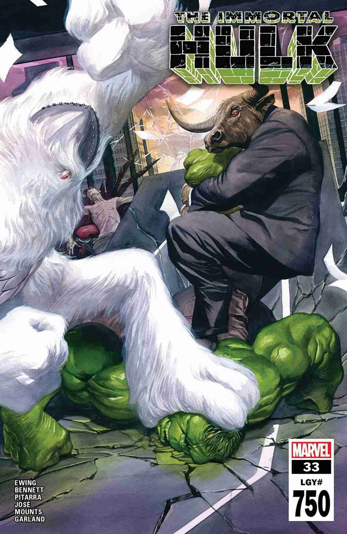 The Immortal Hulk #33, copertina di Alex Ross