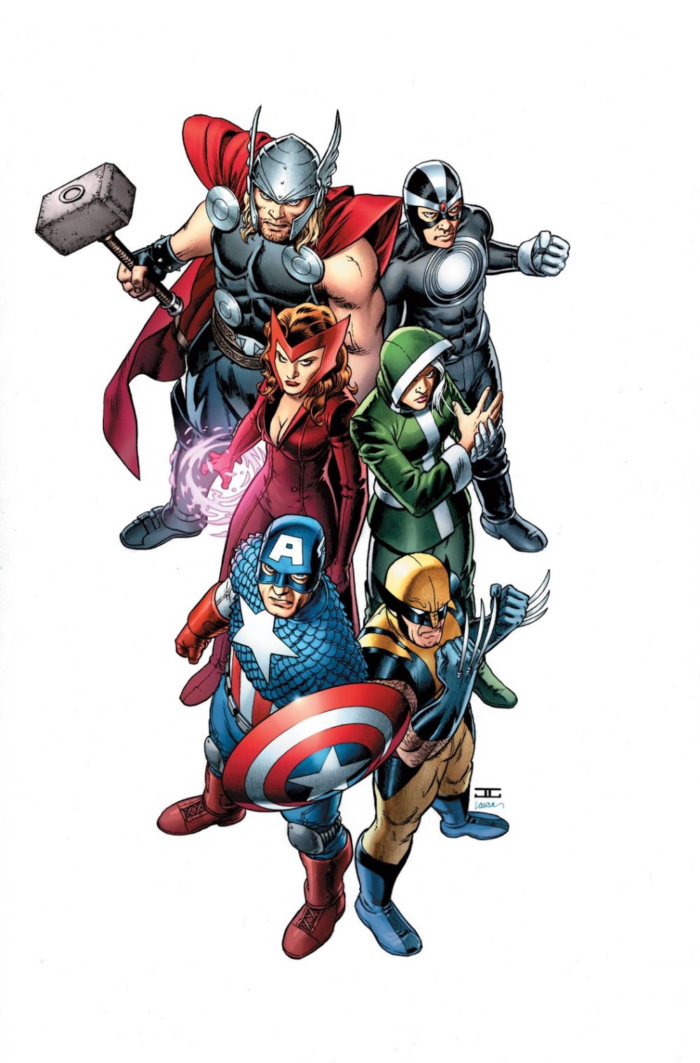 Uncanny Avengers #1, copertina di John Cassaday