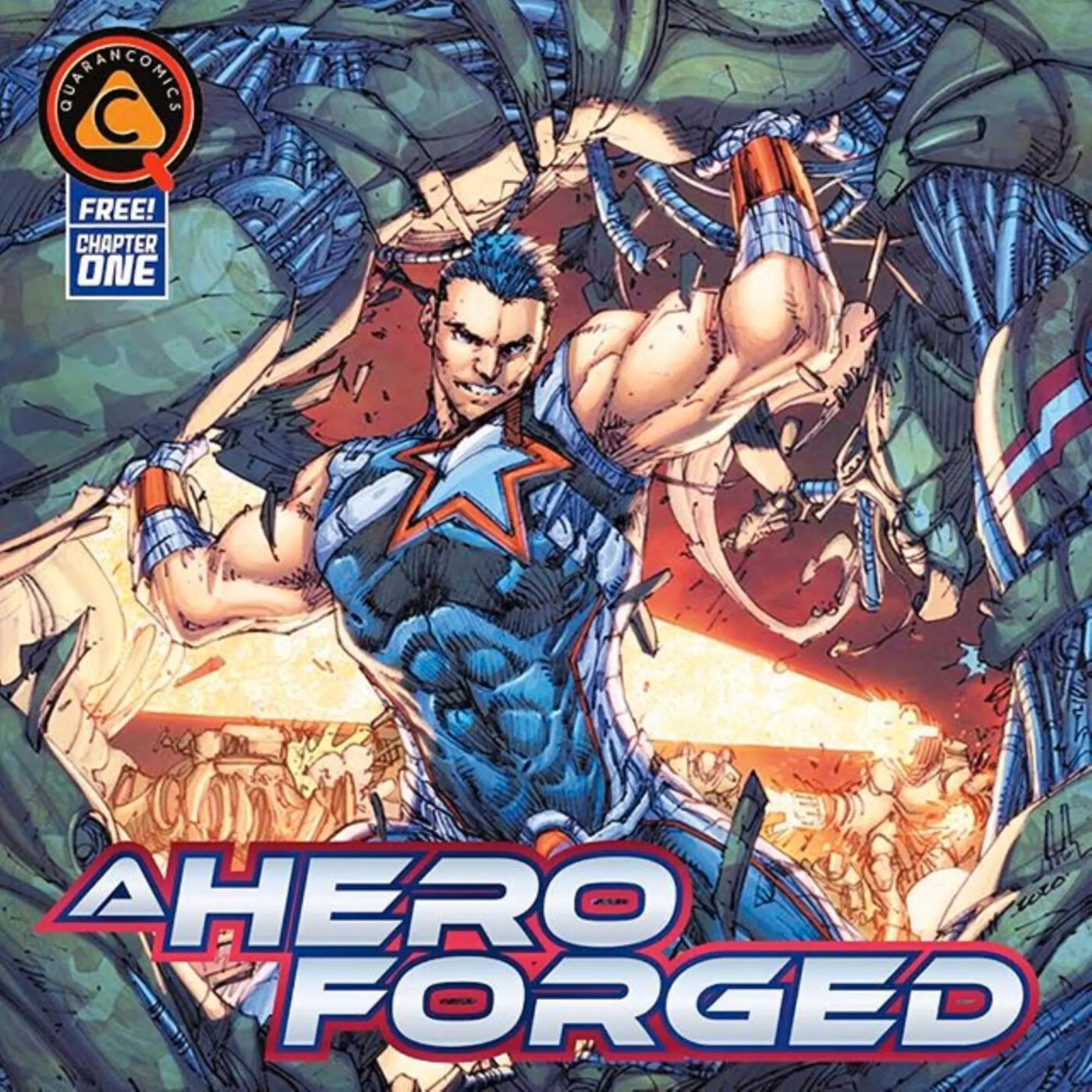 A Hero Forged, copertina di Brett Booth