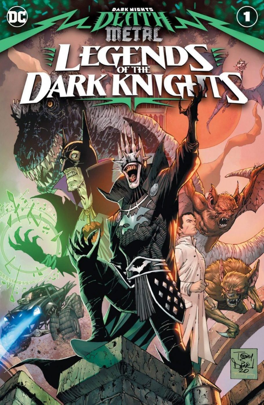 Dark Nights: Death Metal Legends of the Dark Knights #1, copertina di Tony S. Daniel